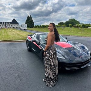 Windsor black&tan Prom dress size L. Originally $139. Selling for $130.